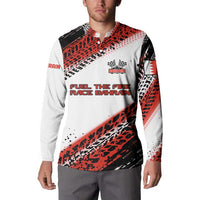 Formula 1 Inspired Bahrain Race Button Sweatshirt with Checkered Flag Print