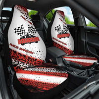 Formula 1 Inspired Bahrain Race Car Seat Cover with Checkered Flag Print