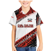 Formula 1 Inspired Bahrain Race Family Matching Mermaid Dress and Hawaiian Shirt with Checkered Flag Print