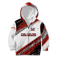 Formula 1 Inspired Bahrain Race Kid Hoodie with Checkered Flag Print