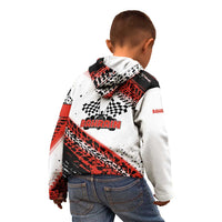Formula 1 Inspired Bahrain Race Kid Hoodie with Checkered Flag Print