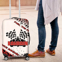 Formula 1 Inspired Bahrain Race Luggage Cover with Checkered Flag Print