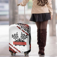 Formula 1 Inspired Bahrain Race Luggage Cover with Checkered Flag Print
