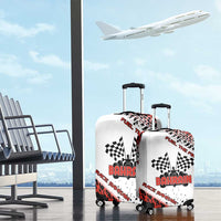 Formula 1 Inspired Bahrain Race Luggage Cover with Checkered Flag Print