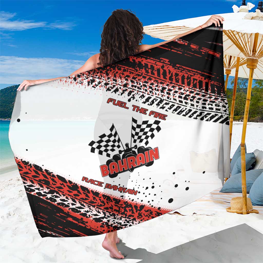 Formula 1 Inspired Bahrain Race Sarong with Checkered Flag Print