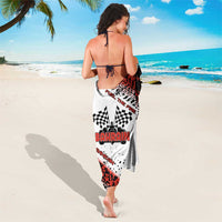 Formula 1 Inspired Bahrain Race Sarong with Checkered Flag Print