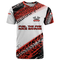 Formula 1 Inspired Bahrain Race T Shirt with Checkered Flag Print