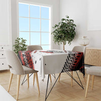 Formula 1 Inspired Bahrain Race Tablecloth with Checkered Flag Print