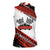 Formula 1 Inspired Bahrain Race Women Sleeveless Polo Shirt with Checkered Flag Print