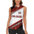 Formula 1 Inspired Bahrain Race Women Sleeveless Polo Shirt with Checkered Flag Print