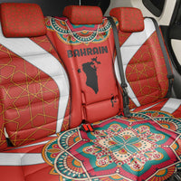 Bahrain Mandala Pattern Back Car Seat Cover with National Map and Arabic Geometric Design