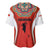 Bahrain Mandala Pattern Baseball Jersey with National Map and Arabic Geometric Design