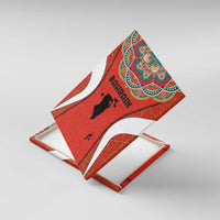 Bahrain Mandala Pattern Canvas Wall Art with National Map and Arabic Geometric Design