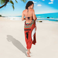 Bahrain Mandala Pattern Sarong with National Map and Arabic Geometric Design