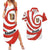 Bahrain Tribal Camel Couples Matching Summer Maxi Dress and Hawaiian Shirt with Red Mosaic Swirl and Heritage Slogan