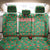 Traditional Malaysian Batik Floral Back Car Seat Cover with Green Tulip and Red Blossom Pattern