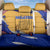 Malaysian Tiger and National Flag Back Car Seat Cover with Royal Gold and Blue Design