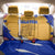 Malaysian Tiger and National Flag Back Car Seat Cover with Royal Gold and Blue Design