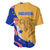Malaysian Tiger and National Flag Baseball Jersey with Royal Gold and Blue Design