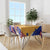 Malaysian Tiger and National Flag Tablecloth with Royal Gold and Blue Design