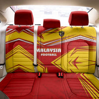 Malaysia Football Back Car Seat Cover with Roaring Tiger and Red Yellow National Colors