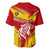Malaysia Football Baseball Jersey with Roaring Tiger and Red Yellow National Colors
