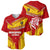 Malaysia Football Baseball Jersey with Roaring Tiger and Red Yellow National Colors