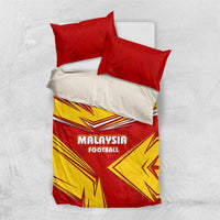 Malaysia Football Bedding Set with Roaring Tiger and Red Yellow National Colors