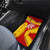 Malaysia Football Car Mats with Roaring Tiger and Red Yellow National Colors