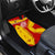 Malaysia Football Car Mats with Roaring Tiger and Red Yellow National Colors