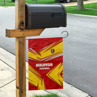 Malaysia Football Garden Flag with Roaring Tiger and Red Yellow National Colors