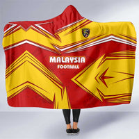 Malaysia Football Hooded Blanket with Roaring Tiger and Red Yellow National Colors