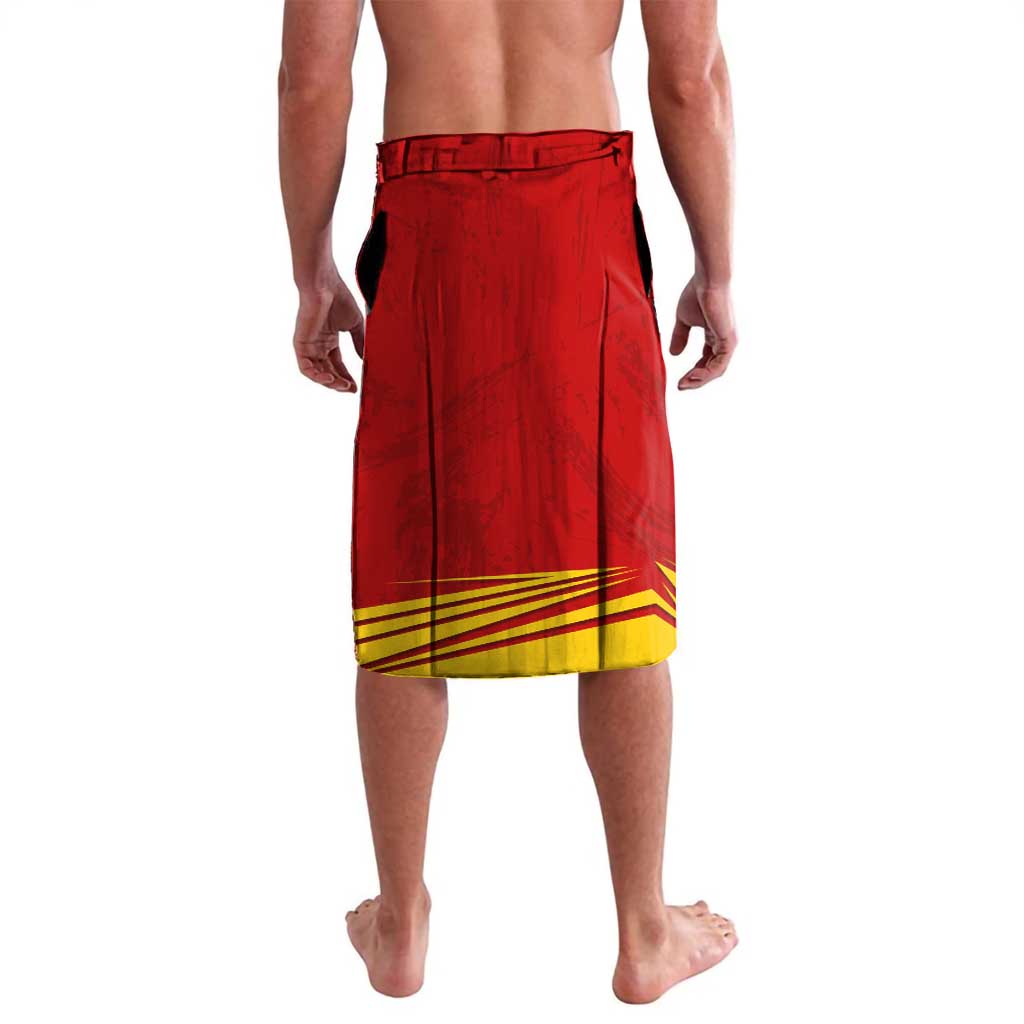 Malaysia Football Lavalava with Roaring Tiger and Red Yellow National Colors