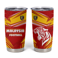 Malaysia Football Tumbler Cup with Roaring Tiger and Red Yellow National Colors