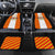 Malaysia National Crest Car Mats with Red Tiger and Traditional Batik Yellow White