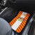 Malaysia National Crest Car Mats with Red Tiger and Traditional Batik Yellow White