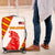 Malaysia National Crest Luggage Cover with Red Tiger and Traditional Batik Yellow White