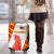 Malaysia National Crest Luggage Cover with Red Tiger and Traditional Batik Yellow White
