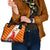 Malaysia National Crest Shoulder Handbag with Red Tiger and Traditional Batik Yellow White