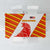 Malaysia National Crest Tablecloth with Red Tiger and Traditional Batik Yellow White