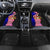 Malaysia Coat of Arms Car Mats with National Flag and Black Batik Pattern