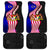 Malaysia Coat of Arms Car Mats with National Flag and Black Batik Pattern