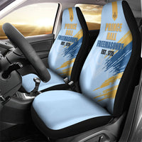Prince Hall Freemasonry Car Seat Cover Vintage Brush Stroke Masonic Blue Gold Graphic