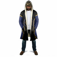 Personalized Prince Hall Freemasonry Cloak Royal Blue Gold Masonic Geometric Legacy Graphic