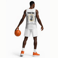Personalized Prince Hall Freemasonry Basketball Jersey Masonic Square And Compass Vintage Gold Pillar Illustration