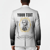 Personalized Prince Hall Freemasonry Blazer Masonic Square And Compass Vintage Gold Pillar Illustration