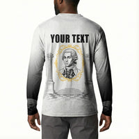 Personalized Prince Hall Freemasonry Button Sweatshirt Masonic Square And Compass Vintage Gold Pillar Illustration