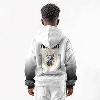 Personalized Prince Hall Freemasonry Kid Hoodie Masonic Square And Compass Vintage Gold Pillar Illustration