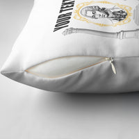 Personalized Prince Hall Freemasonry Pillow Cover Masonic Square And Compass Vintage Gold Pillar Illustration