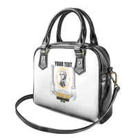 Personalized Prince Hall Freemasonry Shoulder Handbag Masonic Square And Compass Vintage Gold Pillar Illustration